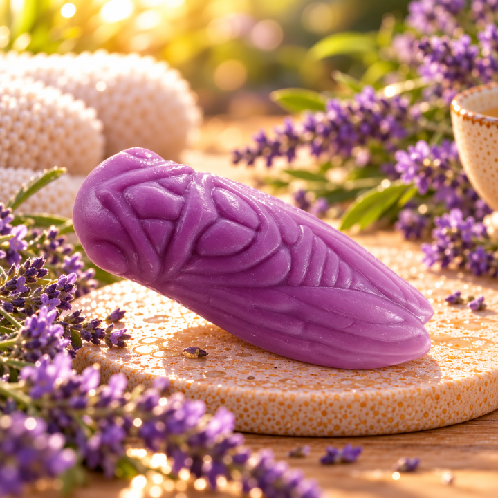 Savon invité Cigale Lavande 25 g – Perles de Bain