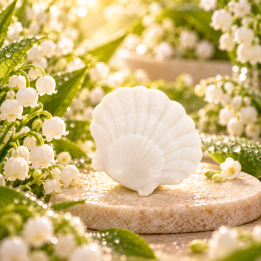 Savon invité Coquillage Muguet 25 g – Perles de Bain