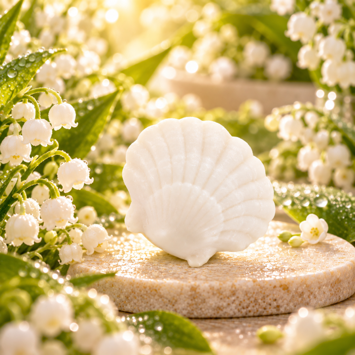 Savon invité Coquillage Muguet 25 g – Perles de Bain