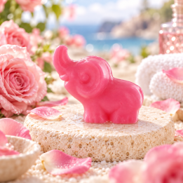 Savon invité Éléphant Rose 25 g – Perles de Bain