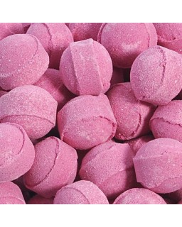 Boîte de 6 mini billes de bain effervescentes parfum Framboise