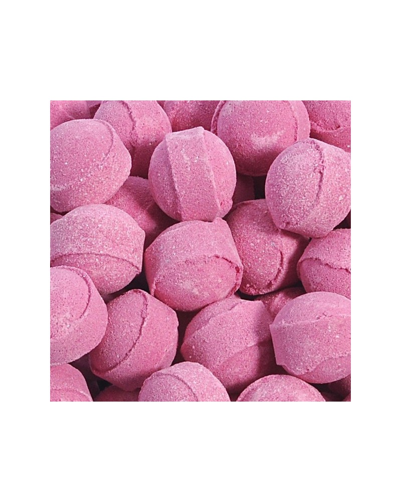 Boîte de 6 mini billes de bain effervescentes parfum Framboise