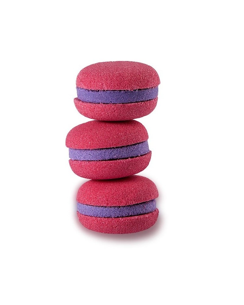 Macaron de bain effervescent parfum Cassis 60 g