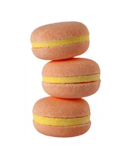 Macaron de bain effervescent parfum Pêche 60 g