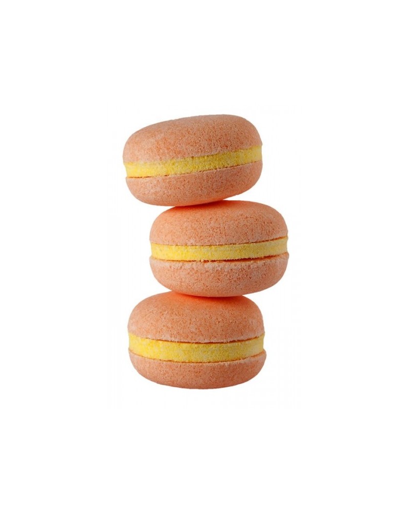 Macaron de bain effervescent parfum Pêche 60 g