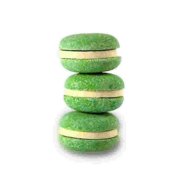 Macaron de bain effervescent parfum Pomme 60 g - perlesdebain.com