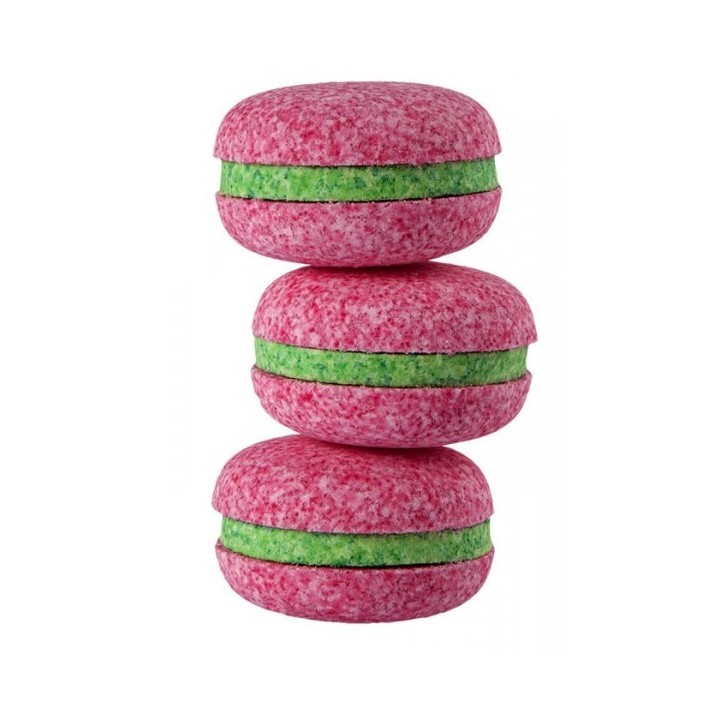 Macaron de bain effervescent parfum Raisin 60 g - perlesdebain.com