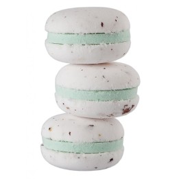 Macaron de bain effervescent parfum Rose 60 g - perlesdebain.com