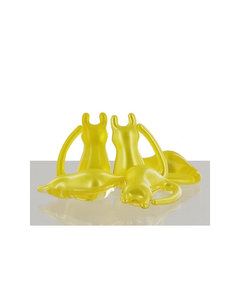 Lot de 6 perles de bain Chat senteur Vanille