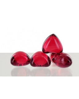 Lot de 6 perles de bain Cœur senteur Fraise