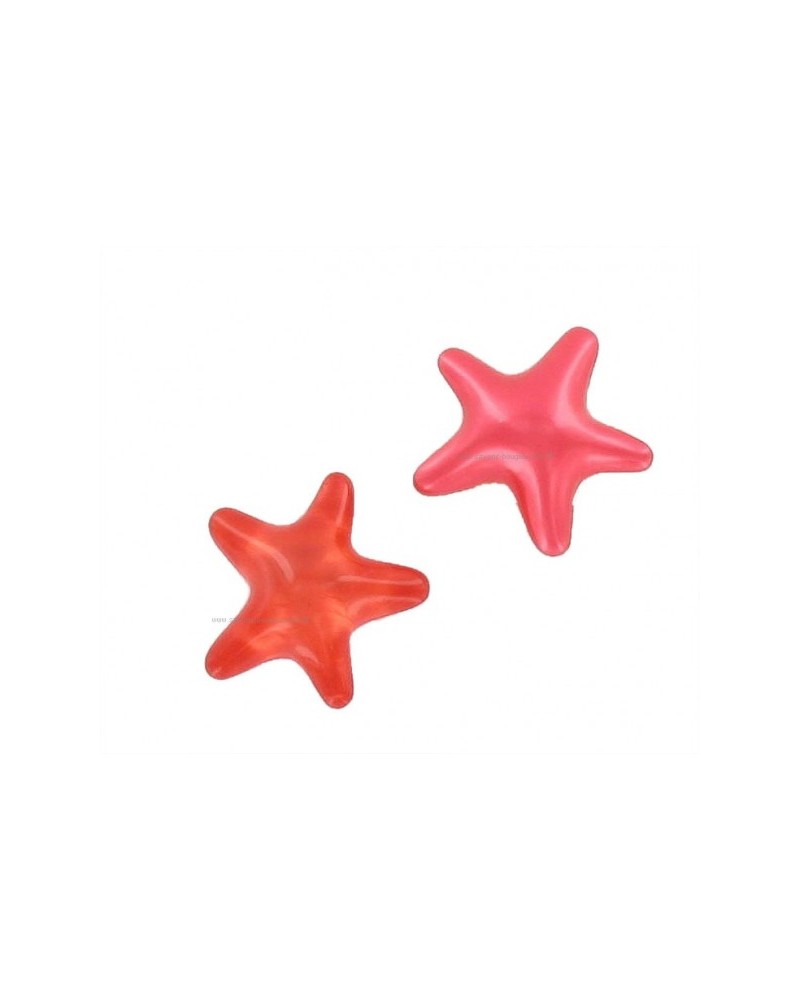 Lot de 6 perles de bain étoile parfum Passion