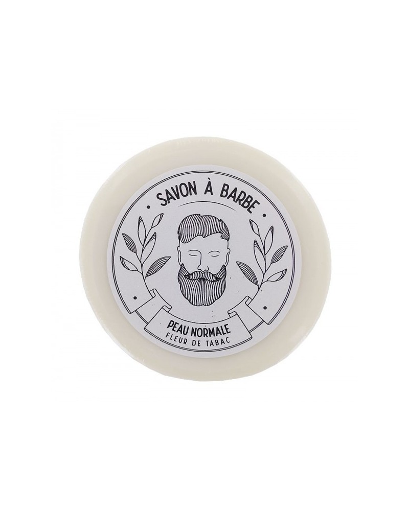 Savon pour la barbe peau normale parfum Fleur de tabac 80 g