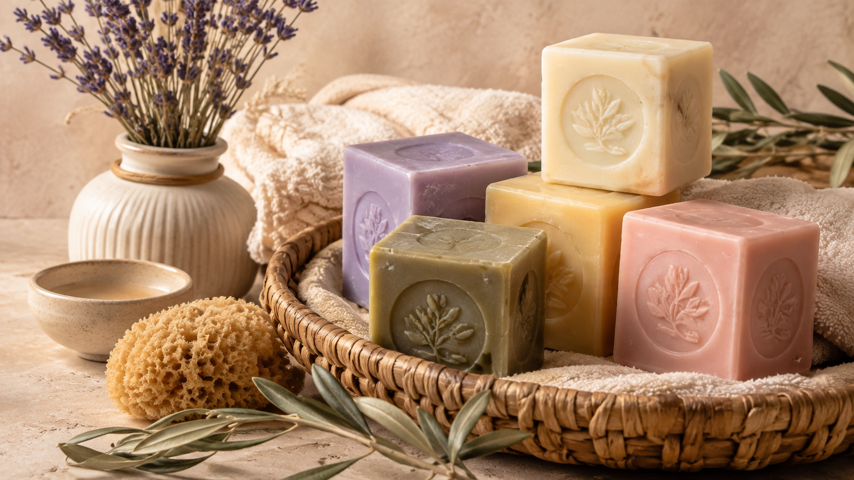Savons et perles de bain parfumés