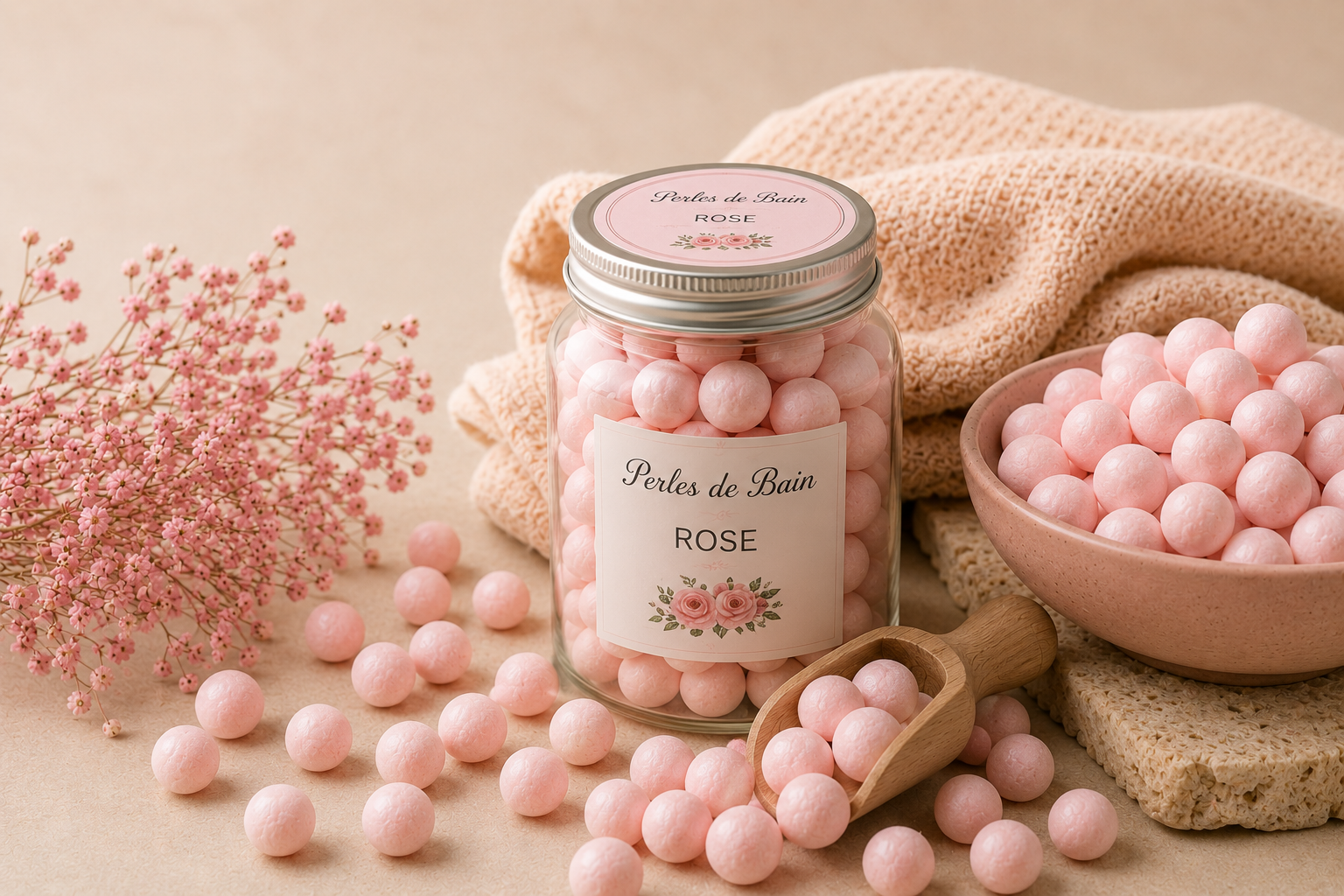 Perles de bain parfumées