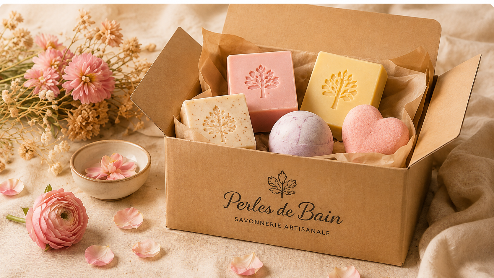 Commande Perles de Bain soigneusement emballée